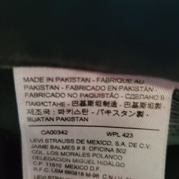 levi's Black Washed Stretch Mid Rise Skinny 5 Pocket Denim Jeans Size 12 - Picture 7 of 9